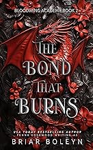 the bond that burns: a dark academia fantasy romance with dragons & vampires (bloodwing academy book 2) cover